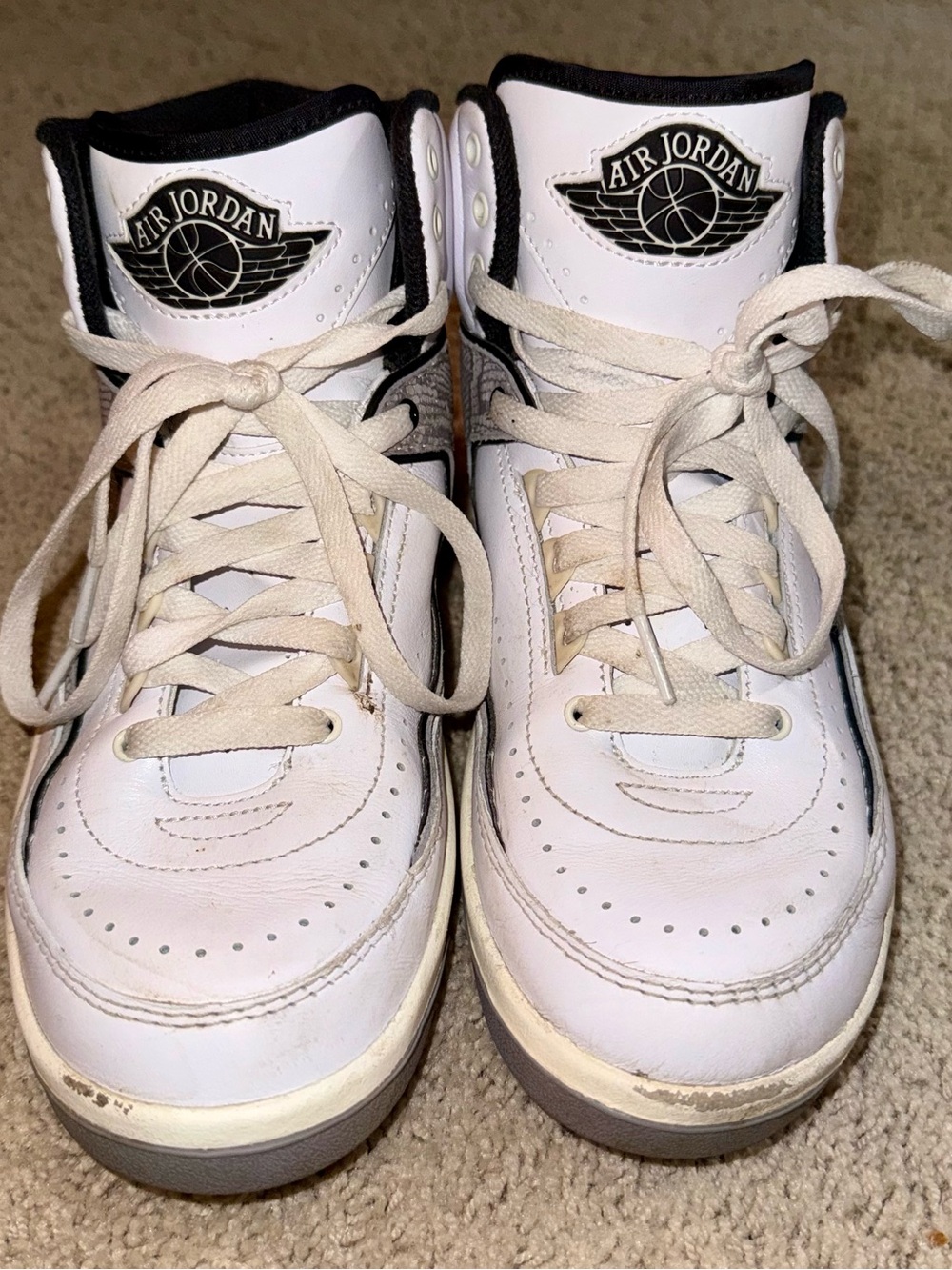 Nike Air Jordan 2 Retro Python Silver Snakeskin Men’s 6.5 DR8884-102 White Grey
